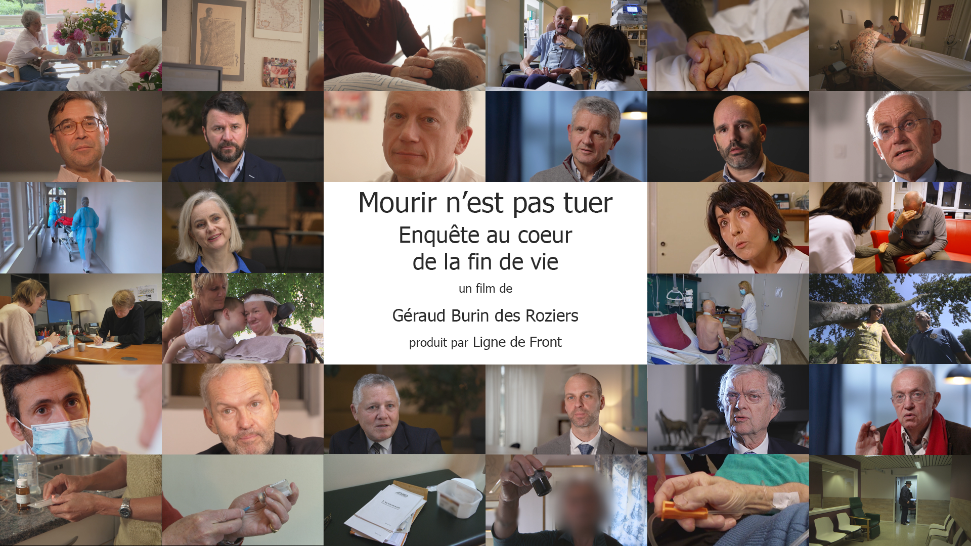 Affiche montrant la variété des séquences du documentaire