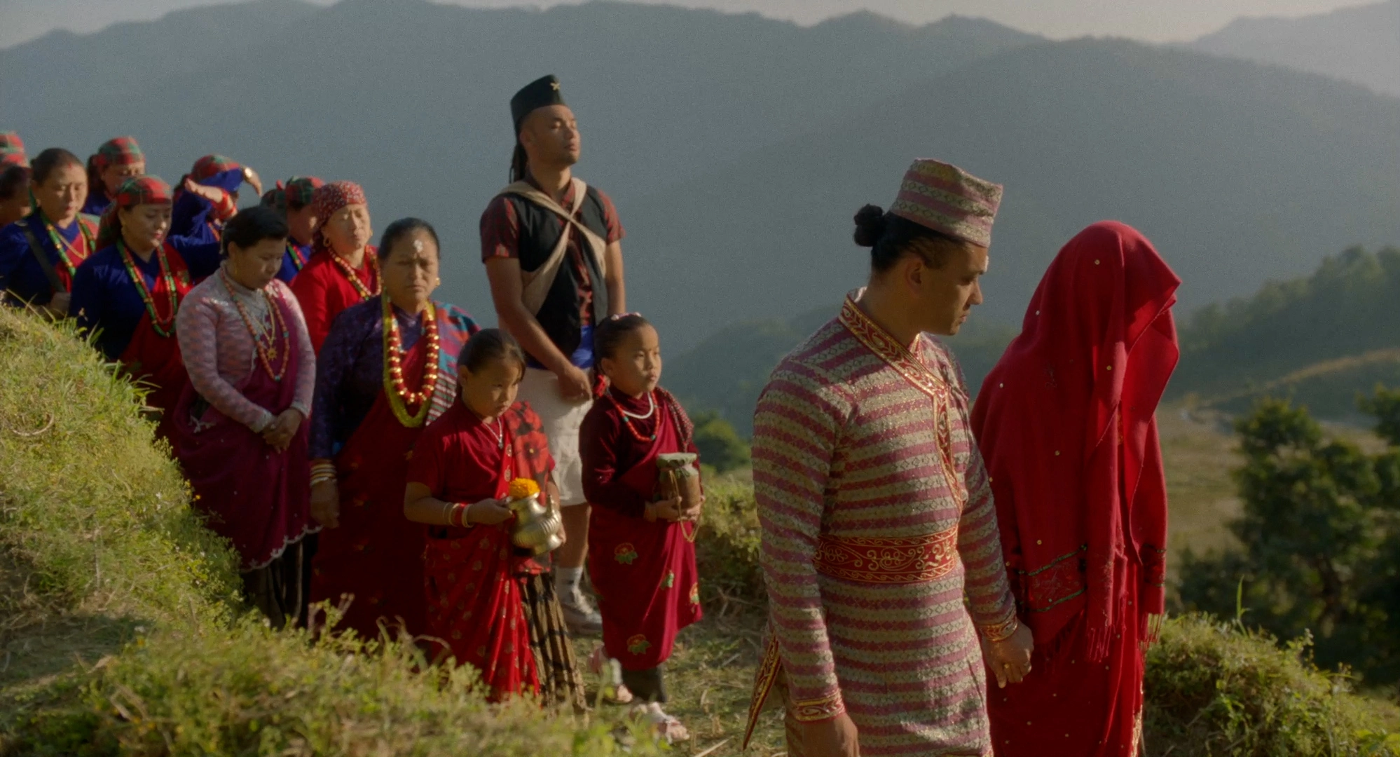 Procession avec le futur marié (Karma Shakya)