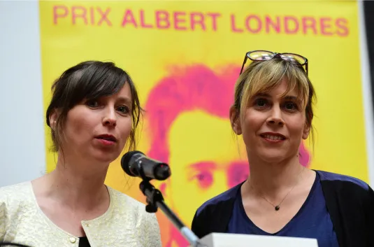 Delphine Deloget à gauche et Cécile Allegra à droite